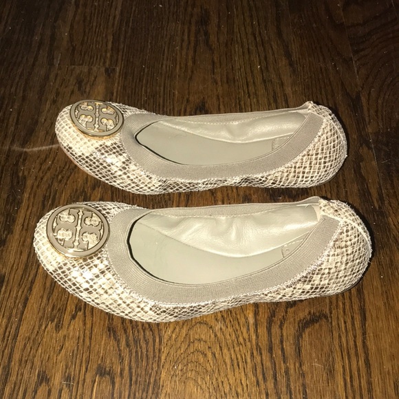 Womens Tory Burch Caroline Flats/Box and Dust Bag - Picture 4 of 6